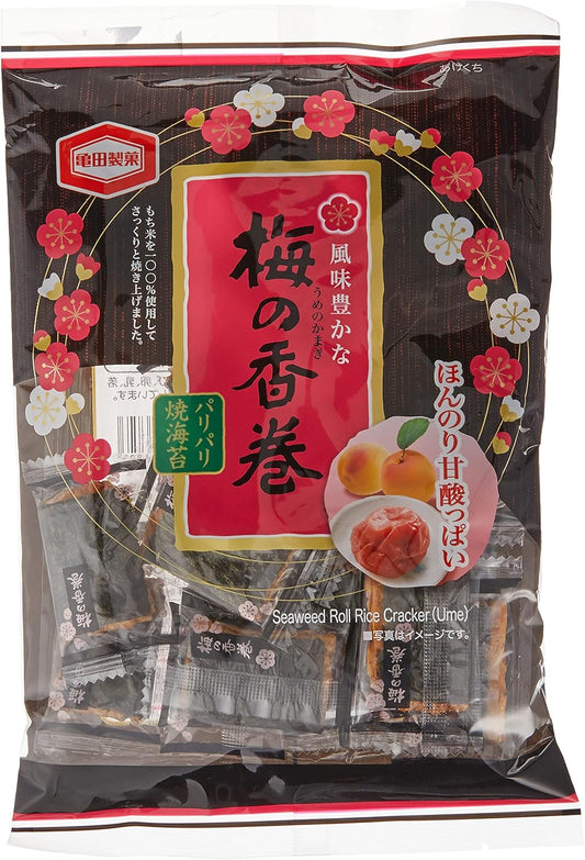 Fritree Kameda Seika Plum Incense Rolls, 16 Pieces