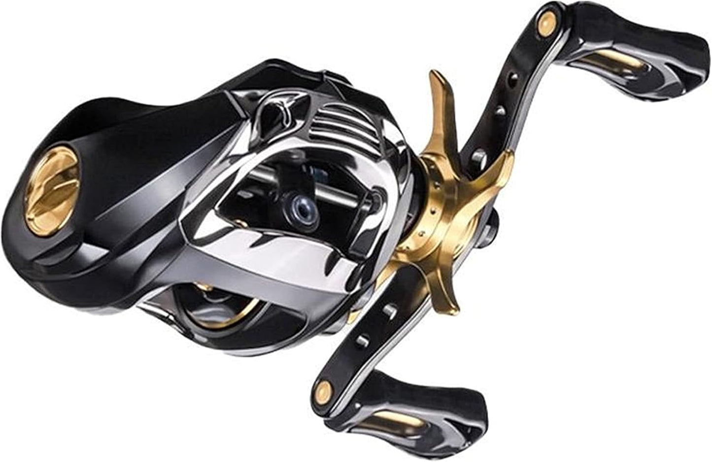 YU70 Reel, Bait Reel, Lightweight, Far Toss, Left Handle, Right Handle, Maximum Drag Force, 17.6 lbs (8 kg), Strong Magnet, Double Brake, Aluminum Spool, For Saltwater and Freshwater Fishing,
