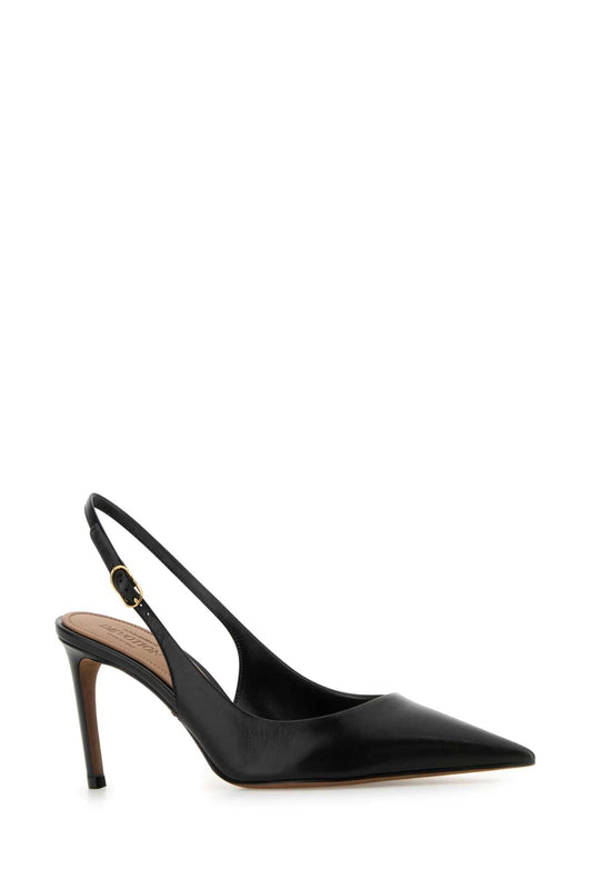 Dolce  Gabbana Dolce＆Gabbana Black Leather Devotion 75ポンプ - Image 1