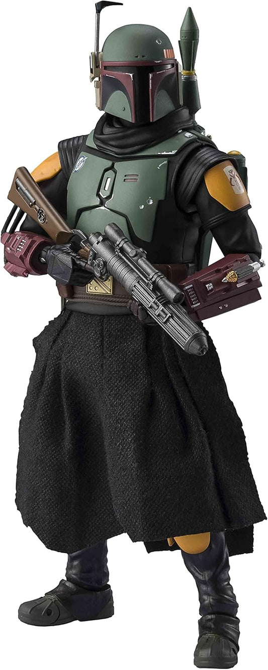 S.H. Figuarts Star Wars The Mandalorian Boba Fett, Approx. 6.1 inches (155 mm), ABS & PVC & Fabric, Pre-painted Action Figure