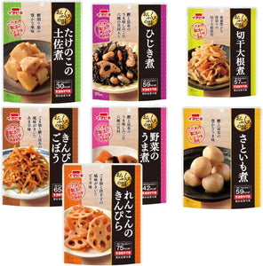 (14 Bag Set) Oma Flavor, 7 Types, 14 Meals, Assorted Set, Ichibiki Retort Foods, Side Dishes, Vegetables, Simmered Foods, Room Temperature, Preserved Foods, Original Stickers Included