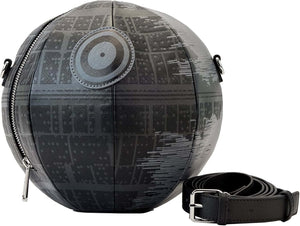 Loungefly Star Wars Return of the Jedi 40th Birthday Star Wars Messenger Handbag Death Star Figurine