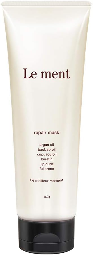 Le ment Repair Mask, Intensive Repair Hair Mask, 17 Types of Plant-derived Oils and Extracts Formulated (Moisturizing), W Hyaluronic Acid, Salon Exclusive