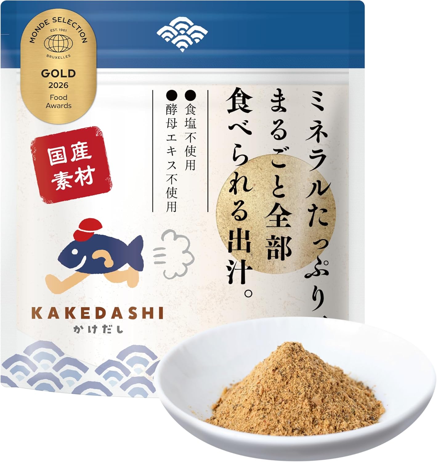Soup Pack, Additive-Free, Soup, Supervised by a Pharmacist, 1 Bag, 3.5 oz (100 g), Powder, Sunserite Sapporo, Additive-Free, Domestically Produced, No Salt, Minerals, Calcium, Bonito, Mackerel, Iwashi, Kombu Shiitake