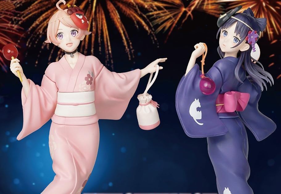 Nico Wakatsuki & Noemumu Miyao Yukata Figure, TV Anime "Witch Watch" [Set of 2 Types] Official Merchandise