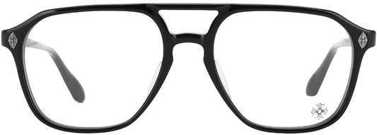 CHROME HEARTS 'ZIPHER' BLACK SUNGLASSES