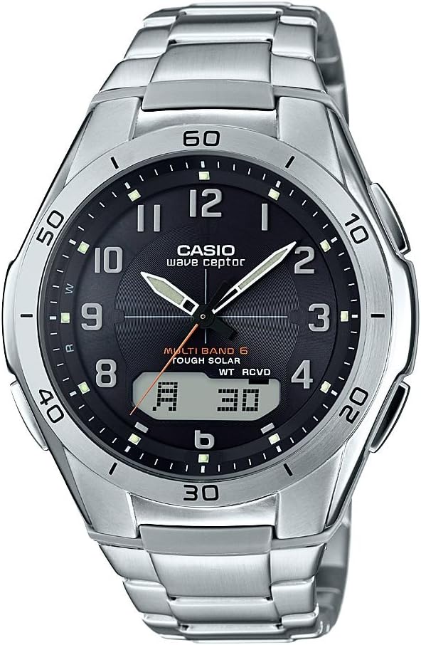 [カシオ]Casio 腕時計 WAVECEPTOR 世界6局電波対応ソーラーウォッチ アナデジコンビモデル WVA-M640D-1A2JF メンズ