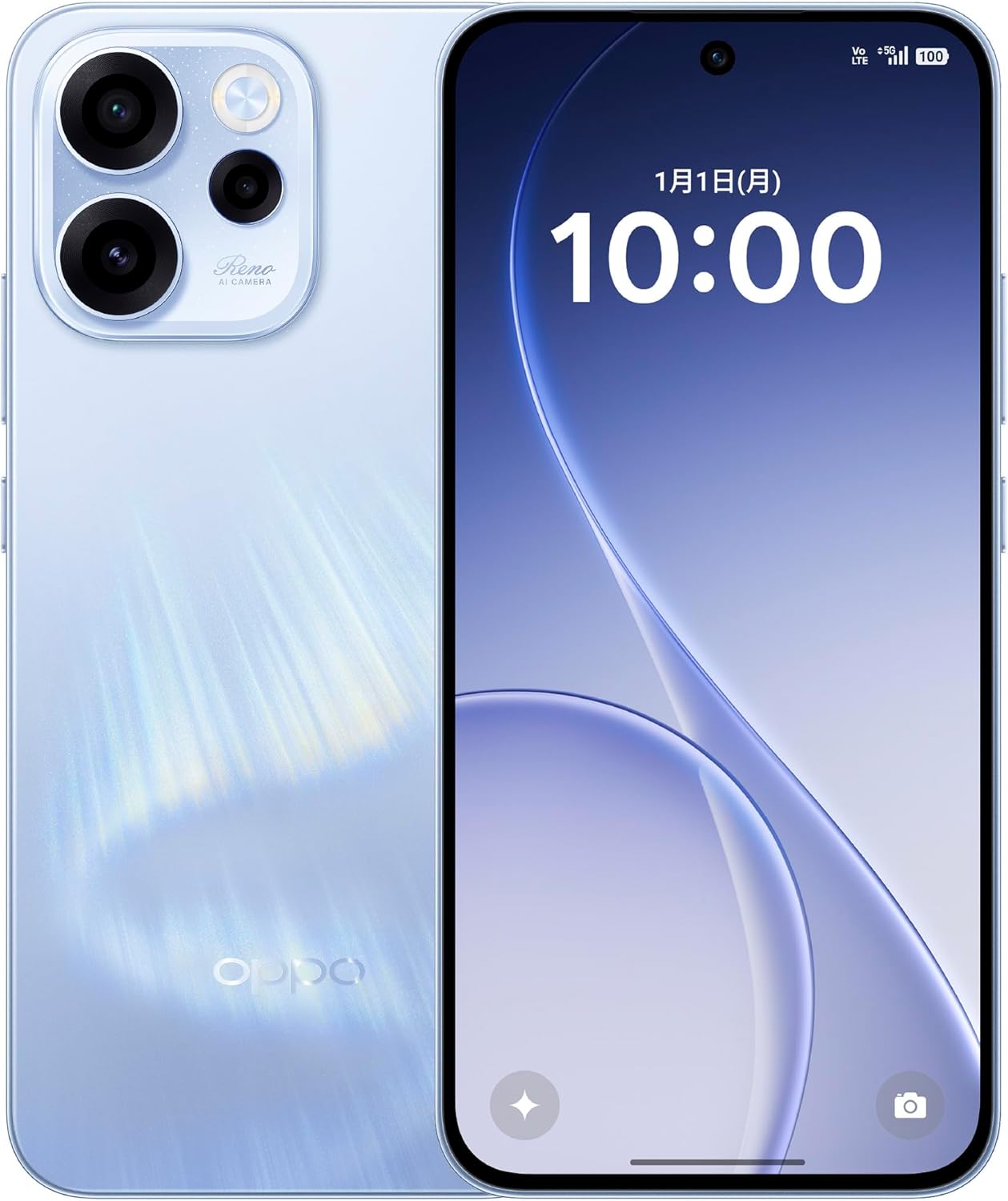 OPPO Reno15 A SIM-Free Smartphone, Main Unit, Approximately 6.6 inches, Maximum 120 Hz, 12 GB + 256 GB, 50 Megapixels, Ultra Wide Angle Camera 7000 mAh, 80 W Rapid Charging, (Sequential Shipping from