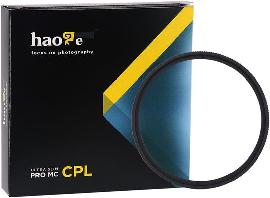 Haoge MC CPL Multi-Coated Circular Polarizer Lens Filter for Canon Nikon Sony Minolta Pentax Olympus Panasonic Leica Zeiss TAMRON Digital Camera DSLR Lens
