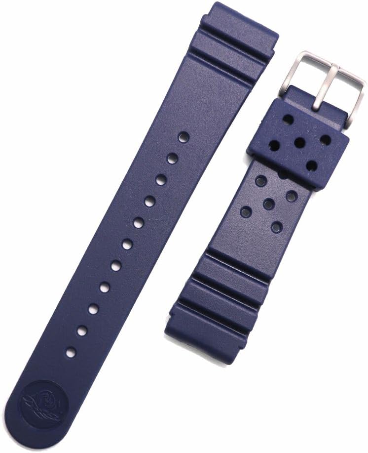 Seiko RS04K22NY2 Band Belt, 0.9 inches (22 mm), Urethane, Genuine Divers, Replacement Navy, Watch Cloth with Simple Instruction Manual Set