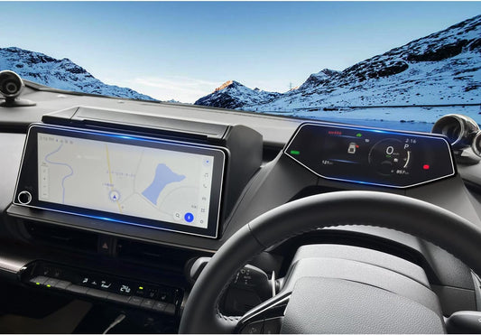 Ruiya [2-Piece Set] Toyota 60 Prius 60 Series Film Protective Film Dedicated 12.3 Inch Car Navi + Meter (AR Film) Protective Film Prius 60 Series Accessory Parts Low Reflectivity Ultra Transparent