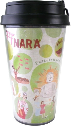 Starbucks Staba Japan Limited Nara Limited Tumbler, Renewal Design, Japanese Style, Deer Temple, Shrine, Great Buddha, NARA Region Limited, Local Limited, Green, Illustration, My Bottle, 12oz/355ml