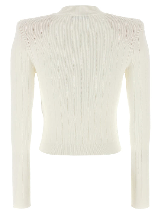 Balmainロゴボタンカーディガン - Image 1