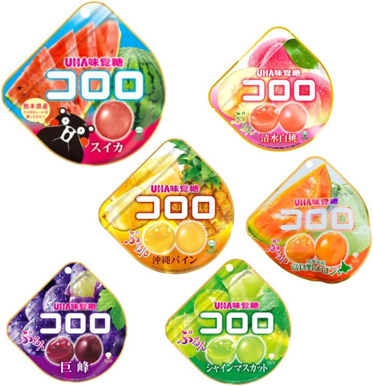 Kororo Gummy, All 6 Types, Taste Comparison Set [**Please note that seasonal flavors may change depending on the time of year**]
