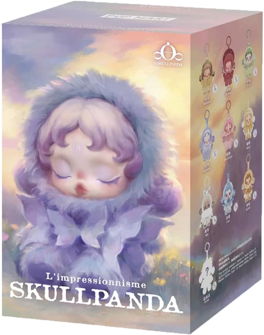 POPMART Skull Panda Impressionism Series SKULLPANDA L'impressionnisme 1 Piece Popmart Plush Toy