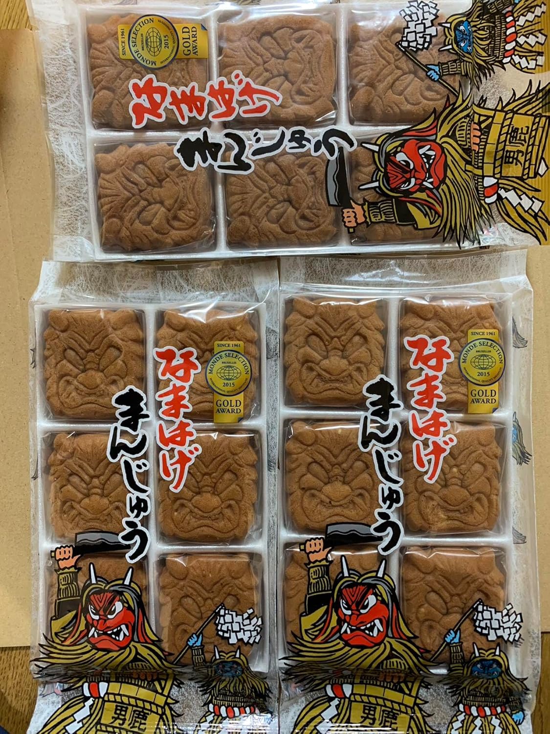 Akita Meika Fujita Confectionery, Japanese Sweets, Namahage Manju with Koshian, 6 Pieces x 3 Bags, Manju, Sweets, Individual Packaging, Fresh Confectionery, Dagashi, Japanese Sweets, Post Mailing