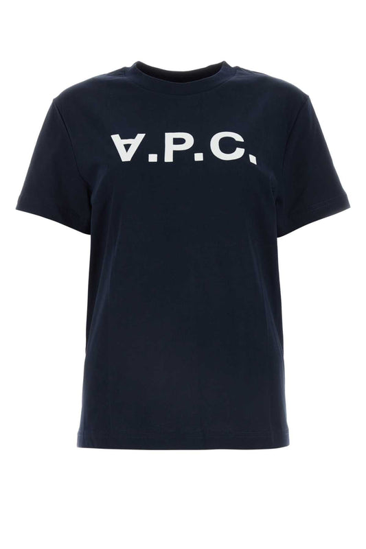 A.p.c. A.P.C.ミッドナイトブルーコットンTシャツ - Image 1