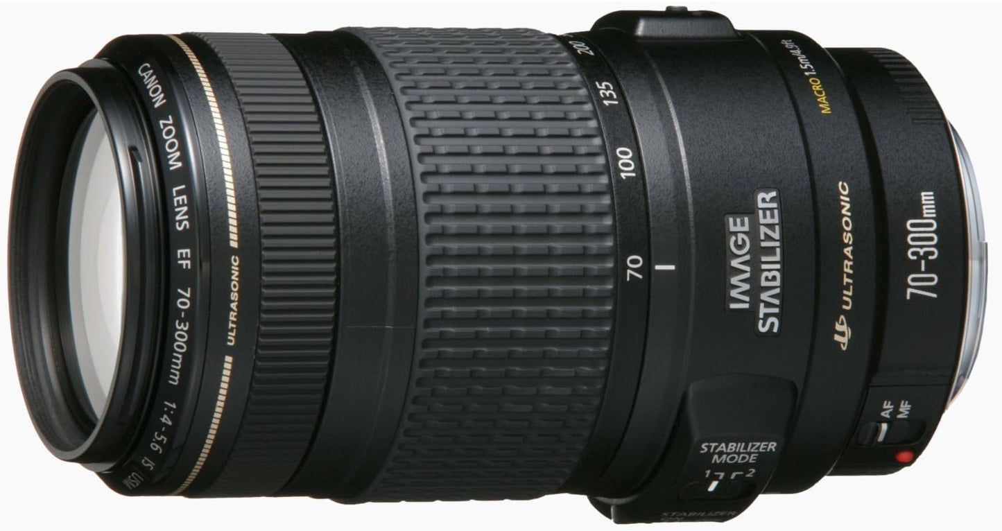 Canon EF 70-300mm f/4-5.6 IS USM Zoom Lens, Compatible with Full Size