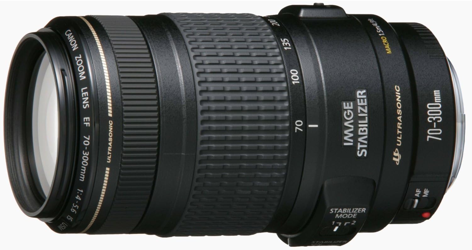 Canon EF 70-300mm f/4-5.6 IS USM Zoom Lens, Compatible with Full Size