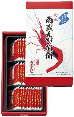 Niigata Exclusive; Niigata Sanabioko Shrimp Senbes; Niigata is Red, Thick, Sweet Nabban Shrimp, 1 Box, 30 Pieces