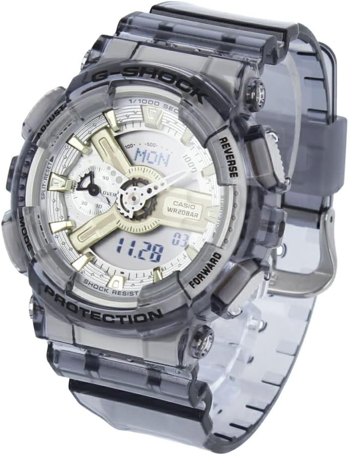 CASIO G-SHOCK G-SHOCK GMA SERIES Wristwatch, Women's, Gray, Silver, Gold, Skeleton GMA-S110GS-8A [Parallel Import], Bracelet Type