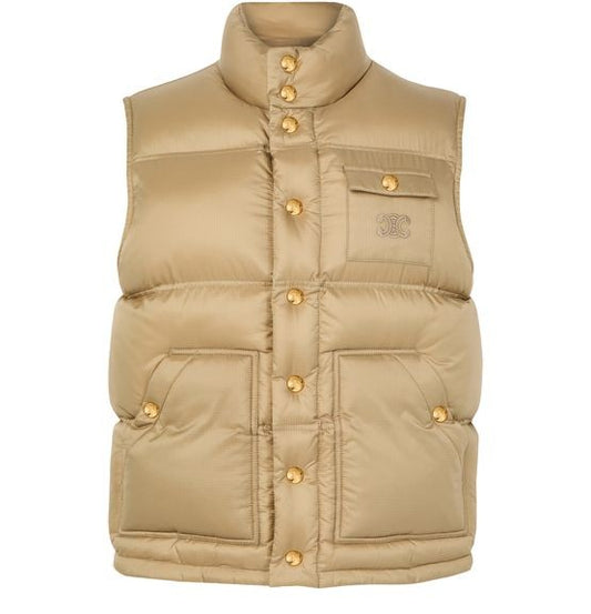 CELINE Sleeveless puffer jacket in ripstop nylon - Image 1