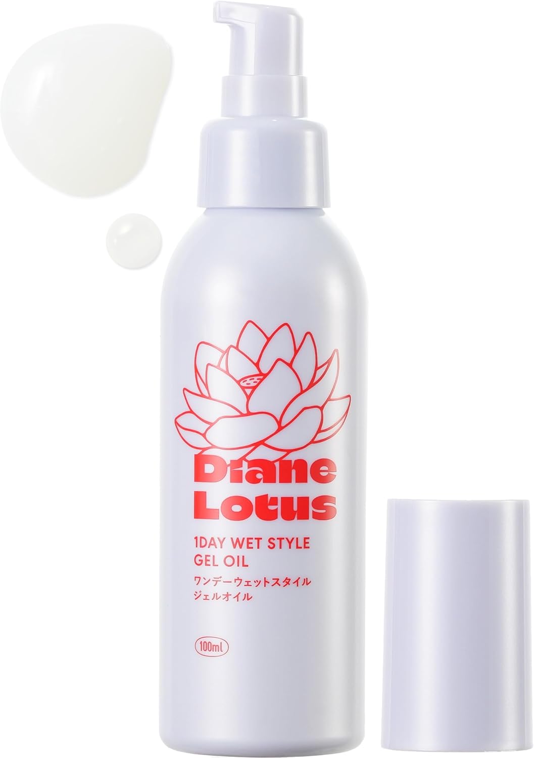 Diane Lotus 1 Day Wet Style Gel Oil 3.4 fl oz (100 ml) Wet Hair Keep Style