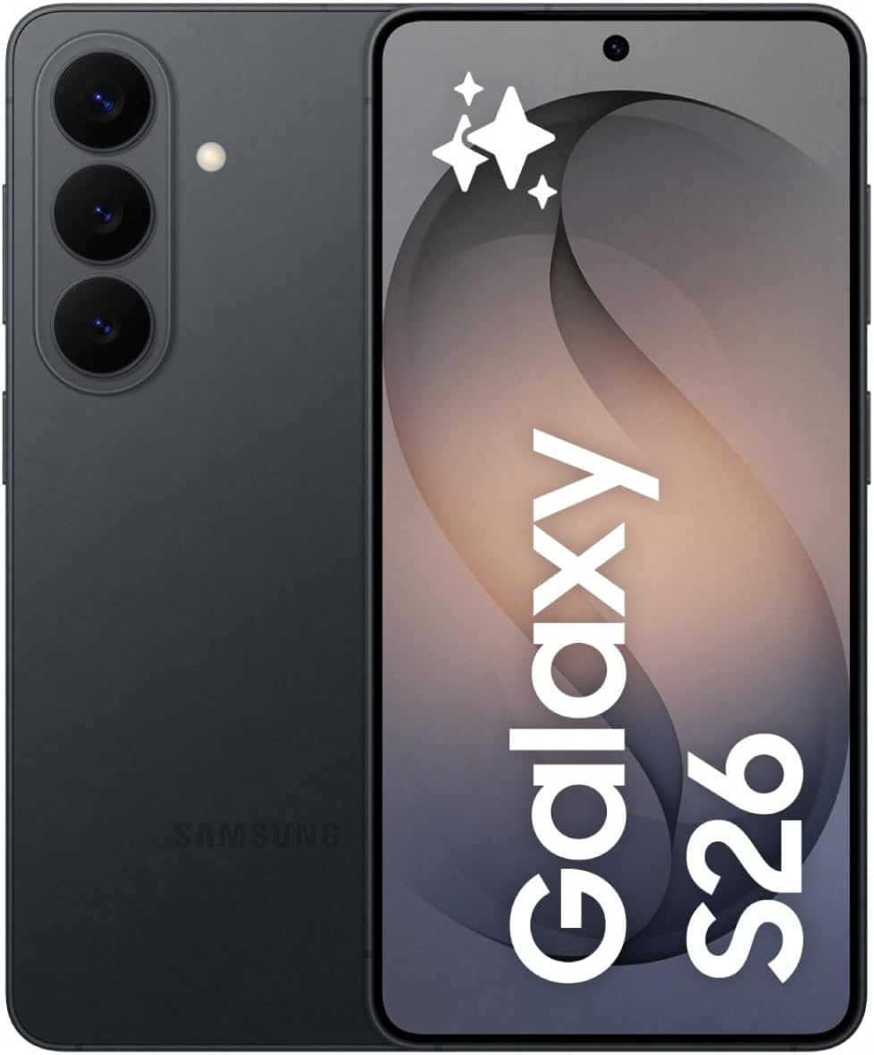 Samsung Galaxy S26 256GB, Black, Galaxy AI Compatible, SIM Free Smartphone, Mobile Phone, FeliCA Compatible, Genuine Samsung, 6.3 Inch, Lightweight Approx. 5.7 oz (167 g), IP68 Waterproof and Dustproof, Full HD+, Battery, 4,300 mAh, SM-S942QZKESJP