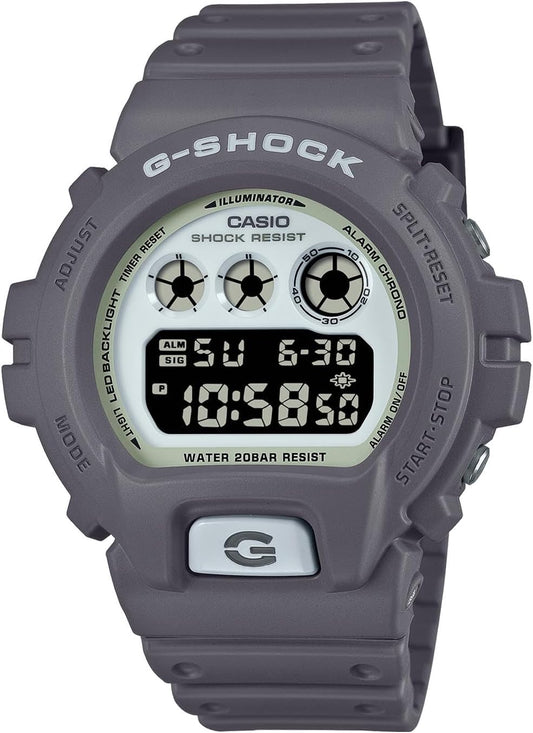Casio DW-6900HD-8JF Men's Wristwatch, HIDDEN GLOW Series, Gray, Limited Model: HIDDEN Glow Series (Gray), watch
