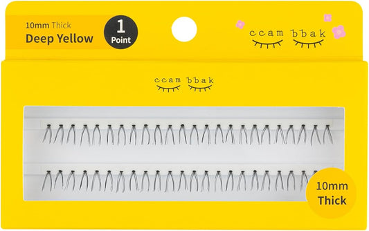 CCAMBBAK Partial False Eyelashes Eyelash Extensions Semi-Permanent Idle Eyelash Type 0.3 - 0.5 inches (8 - 12 mm), Matsueku Self False Eyelashes, Natural, Popular, DIY False Eyelashes (0.4 inch (10