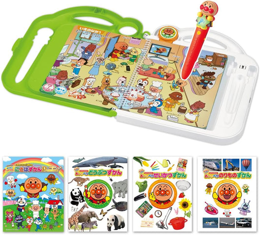 Sega Toys Anpanman Want to Know More! Word Zukan Premium & Monoshirizukan Large Set