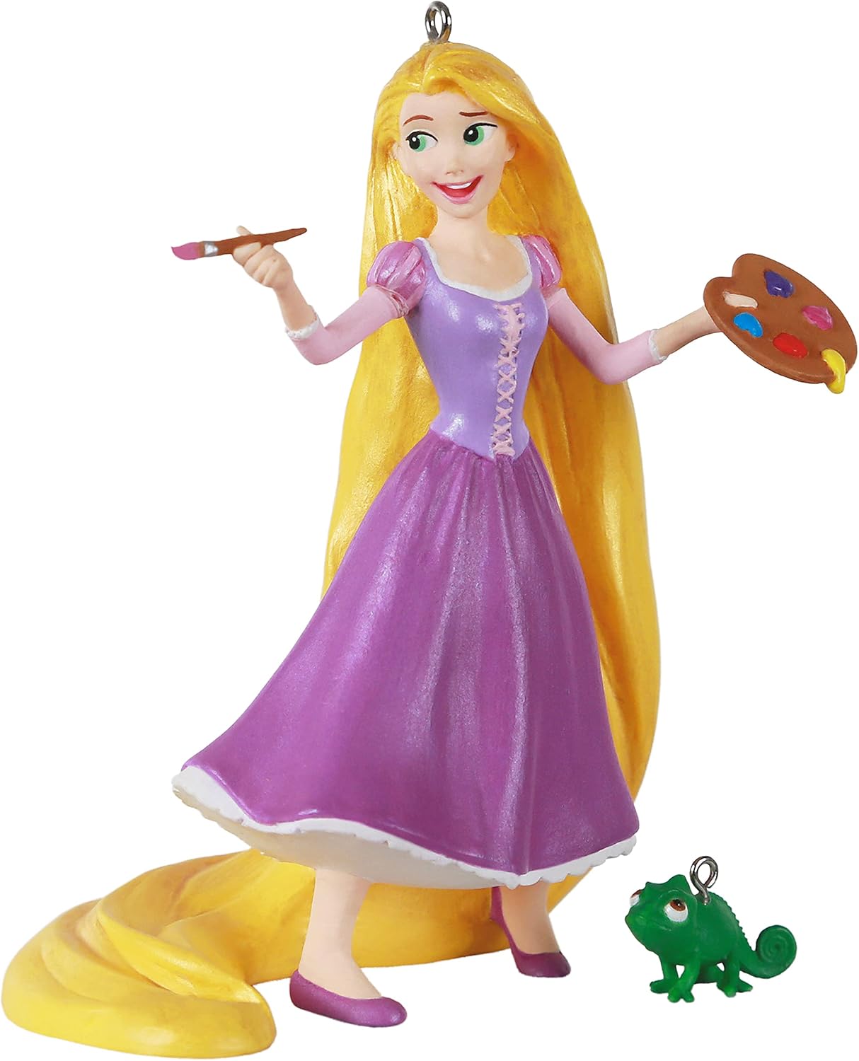 Hallmark Keepsake Adornos de Navidad 2021, Disney Tangled Rapunzel y Pascal, juego de 2