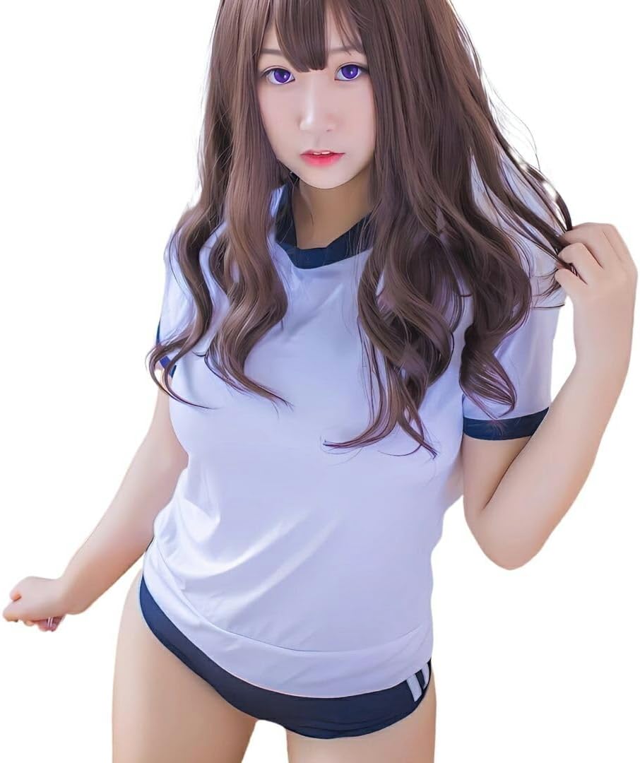 Gym Clothes BeLoved [Size: M-L] Loli Track Team Style Uniform PE Clothes High School Girls Uniform JK Middle School Students High School Students Babydoll Lingerie Cute Loli Gift cosplay costume
