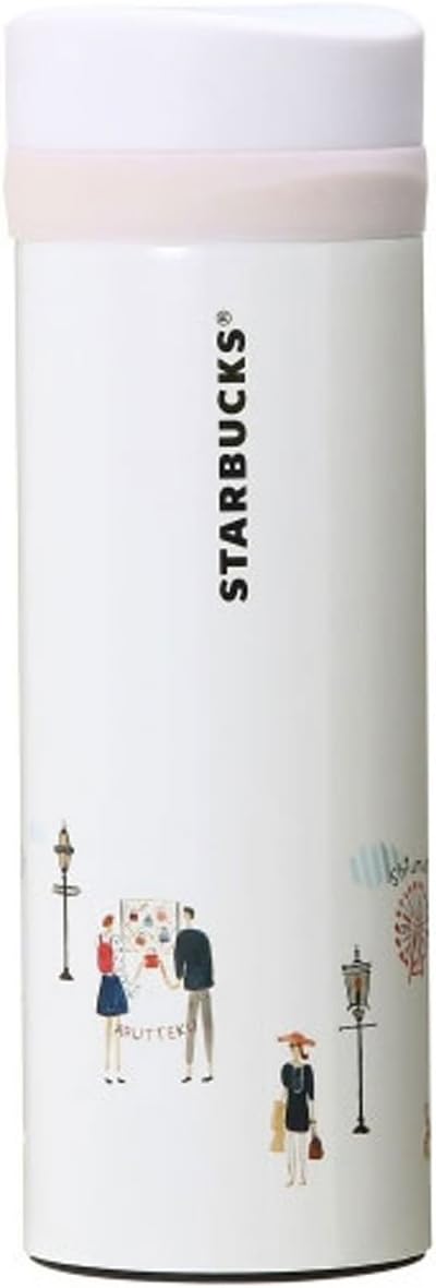 Starbucks Staba Japan Limited Yokohama Limited Stainless Steel Tumbler Sea Marine Ship City Madame Couple Shopping Shopping Shopping Street Scenes Kanagawa Yokohama Local Limited White Tumbler, My Bottle, 12oz/355ml