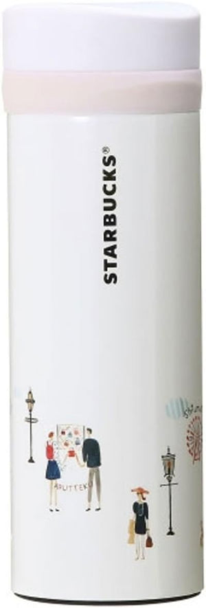 Starbucks Staba Japan Limited Yokohama Limited Stainless Steel Tumbler Sea Marine Ship City Madame Couple Shopping Shopping Shopping Street Scenes Kanagawa Yokohama Local Limited White Tumbler, My Bottle, 12oz/355ml