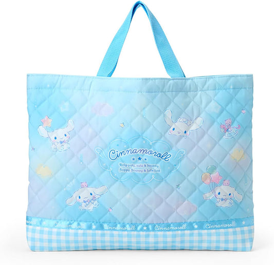 Sanrio Quilted Lesson Bag for Kids, Handbag, Okeko Bag with Loop, Name Space