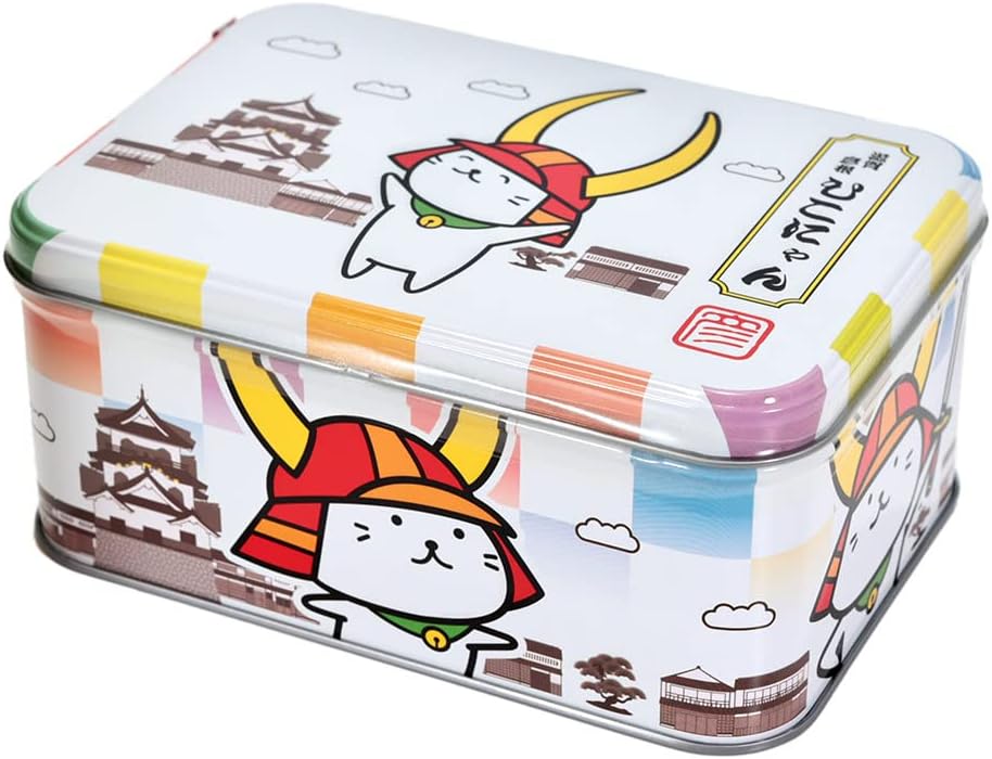 Nagatoya Nagatoya Hikonya Print Cookie Tin 12 pieces