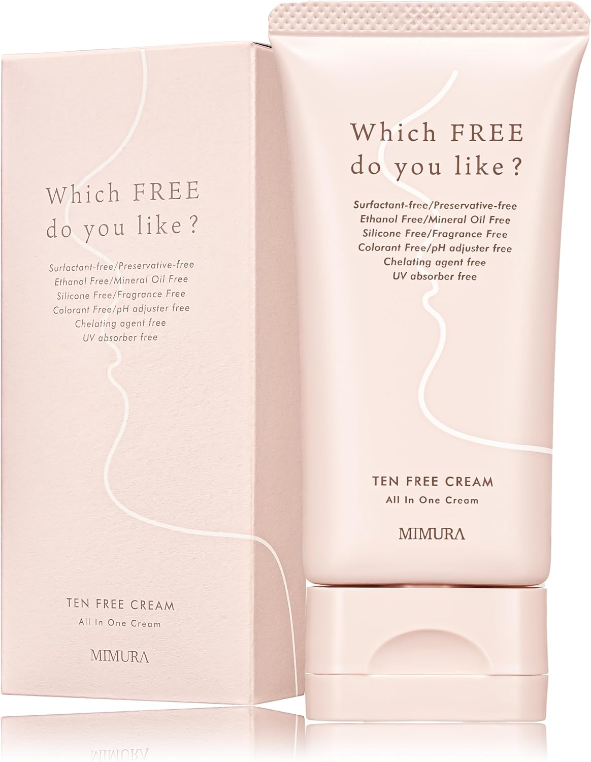 MIMURA LPS Formulated for Flickering Skin, Sensitive Skin, Tenfrey Cream, 10 Types of Free, All-in-One Cream, 2.1 oz (60 g)