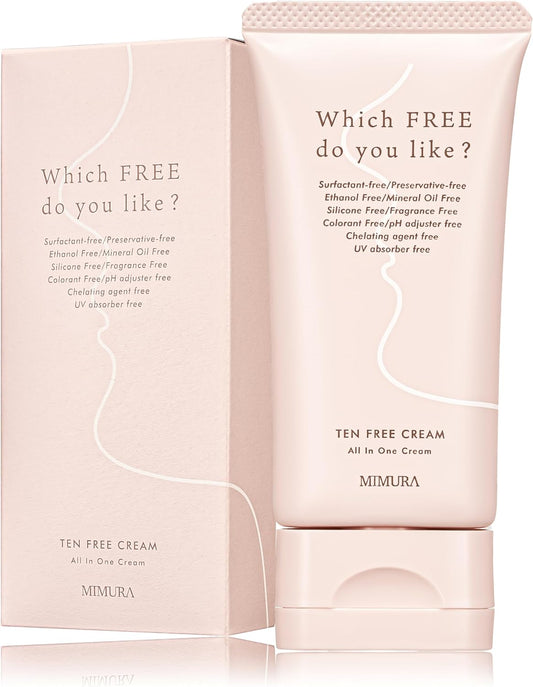 MIMURA LPS Formulated for Flickering Skin, Sensitive Skin, Tenfrey Cream, 10 Types of Free, All-in-One Cream, 2.1 oz (60 g)