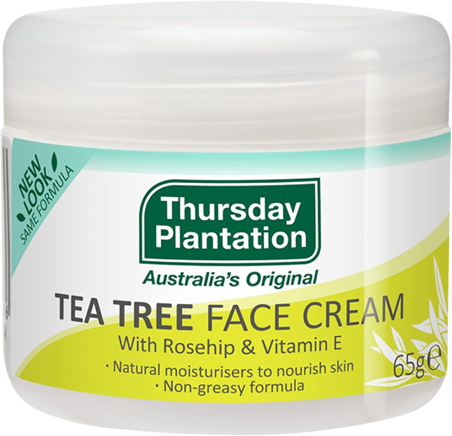 Thursday Plantation Tea Tree Facial Cream (65g / Moisturizing Cream), Australian Tea Tree Oil, Shea Butter (Rough Skin/Moisturizing), Sensitive Skin, Oily Skin, Skin Care