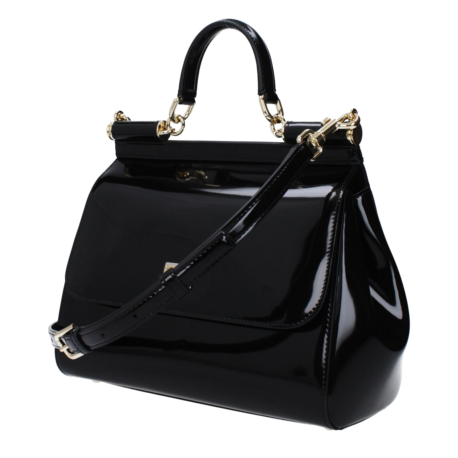 Dolce  Gabbana ドルチェとガッバーナのハンドバッグシチリアの女性は黒を塗ります - Image 1