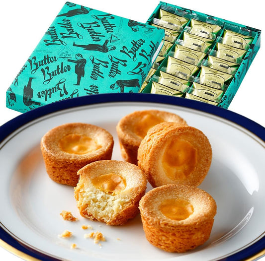 Butter Butler (バターバトラー) Butter Galette, Popular Sweets, Gift, Tokyo Souvenir, Hand-Delivered, Individually Wrapped, Present, Return Gift, Internal Celebration, Baked Goods, Retirement (Pack of 18)