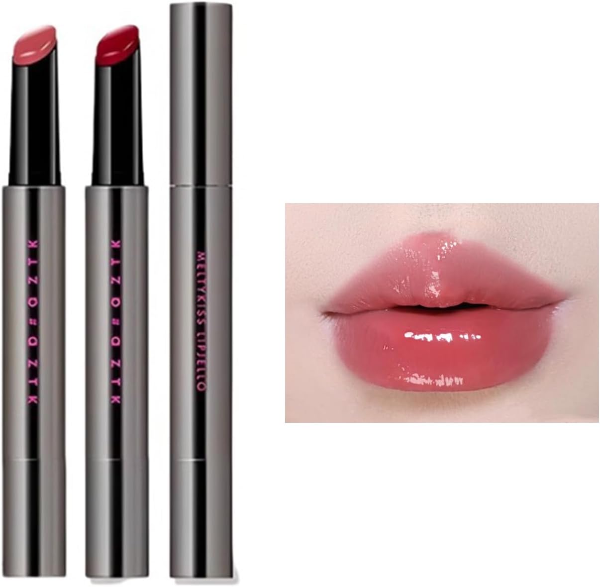 aztk Lip Tint, Lip Gloss, Lipstick, Moisturizing, High Color, Long Lasting, Gloss, Moisturizing, Transparent, Good Smell, Hypoallergenic, Beautiful Color, Cute, Girls, Dating or School
