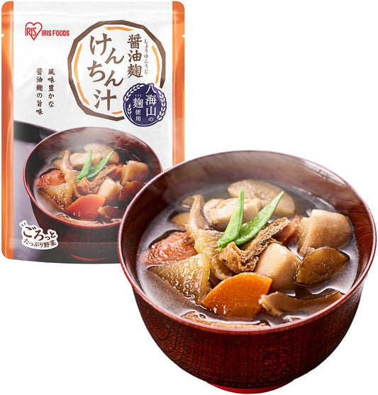 Iris Ohyama Kenchin Juice, Soy Sauce Koji Kenchin Juice, 3 Servings, 15.9 oz (450 g), Retort, Hakkaisan Niigata