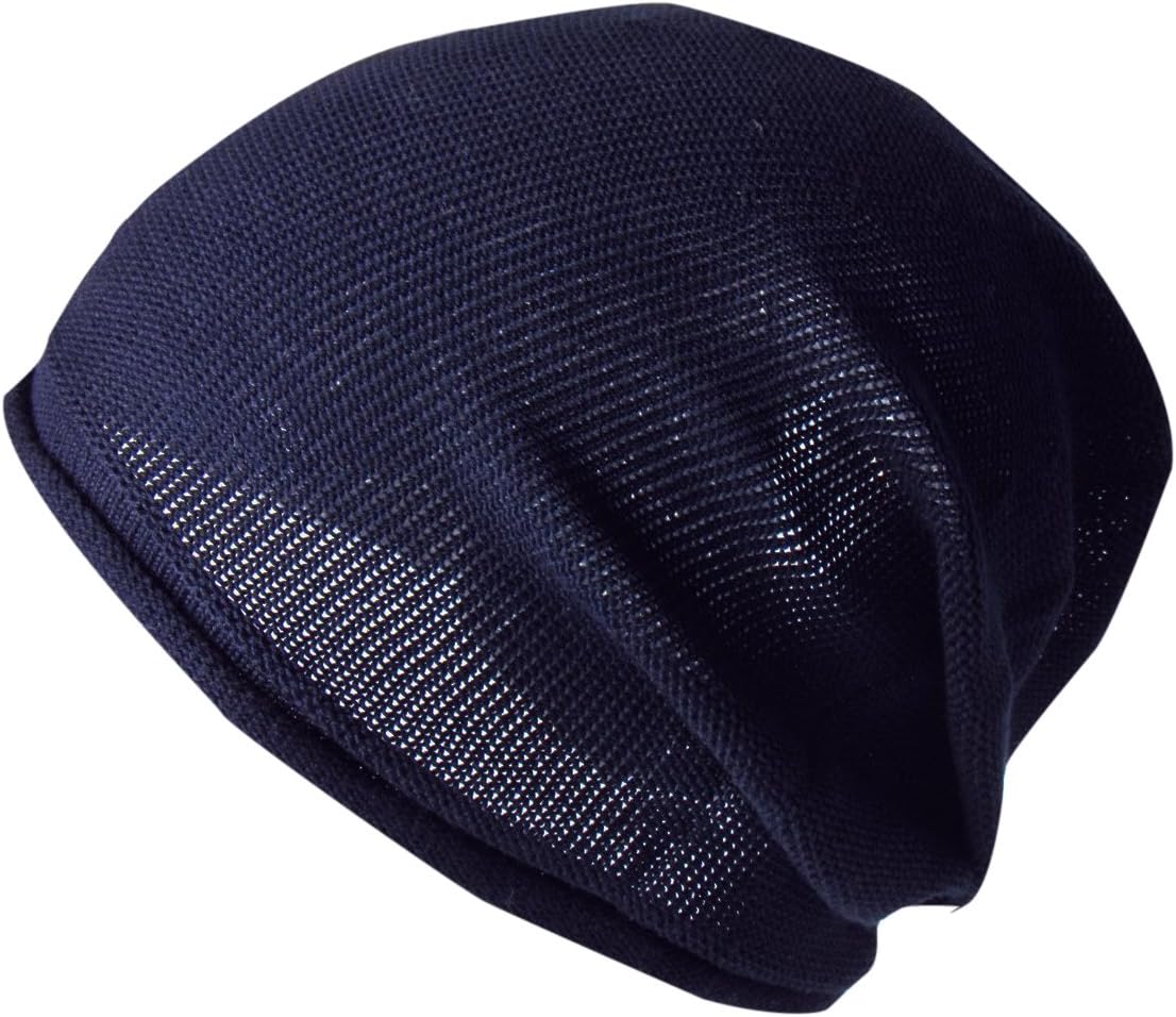 EdgeCity Men's Knit Cap in Cotton/Acrylic, Made in Japan