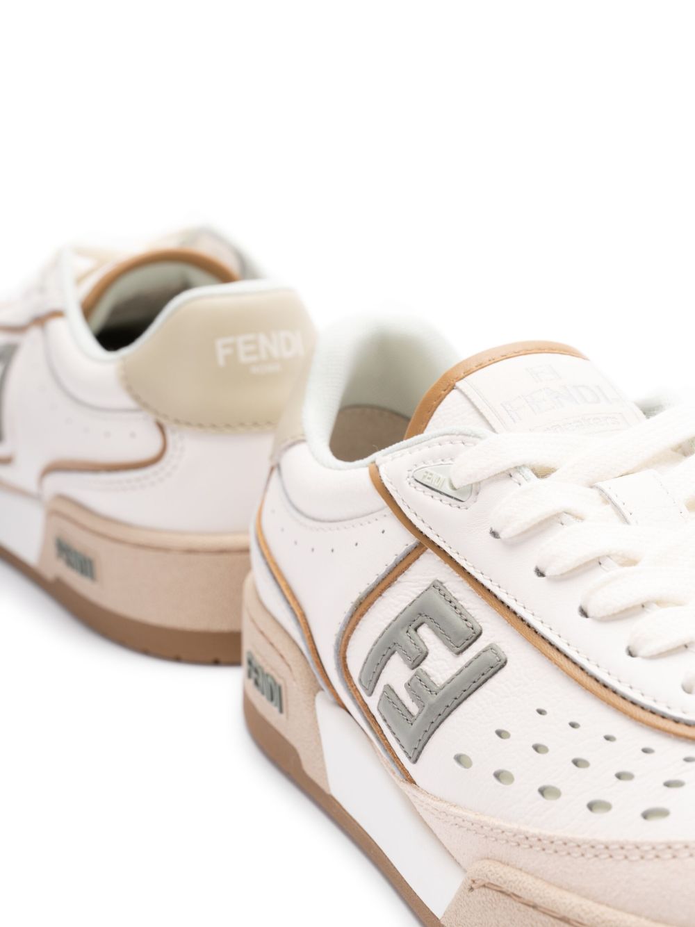 Fendi フェンディフェンディマッチレザースニーカー - Image 1