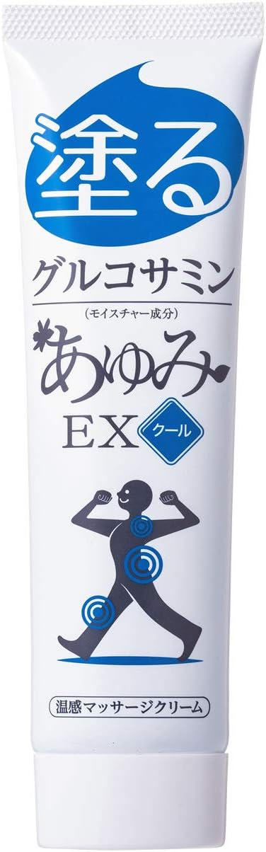 Glucosamine Ayumi EX Cool 1 Piece Warm Massage Cream Warm and Comfortable Knees, Waist, Shoulders, Relaxing Hyaluronic Acid, Chondroitin, MSM Formulated Gel