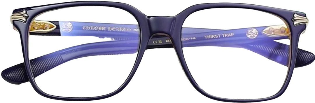 CHROME HEARTS 'THIRST TRAP' BLUE SUNGLASSES