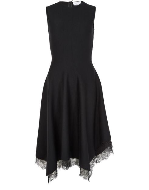 MCQUEEN Lace asymmetric dress - Image 1