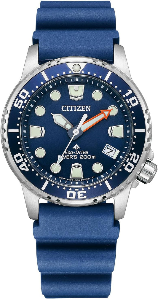 Citizen Promaster Photovoltaic Eco-Drive Diver Wristwatch 200m Waterproof Boys Size, 2. Navy, sports
